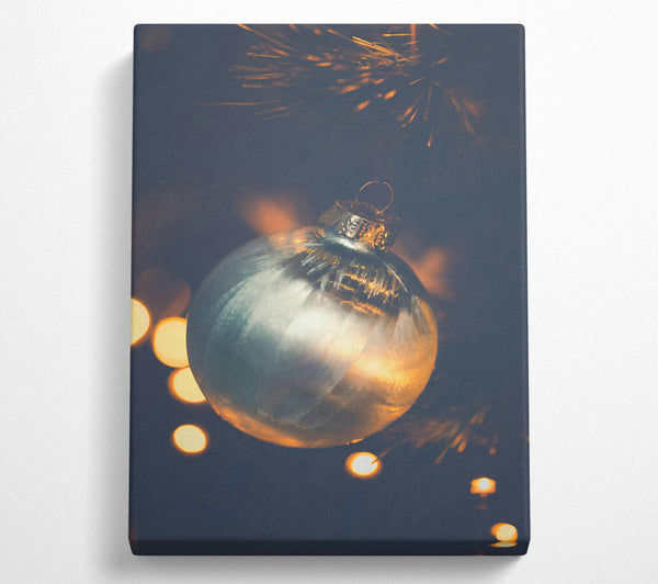  A Canvas Print of Silver Ornament Glow Canvas Art