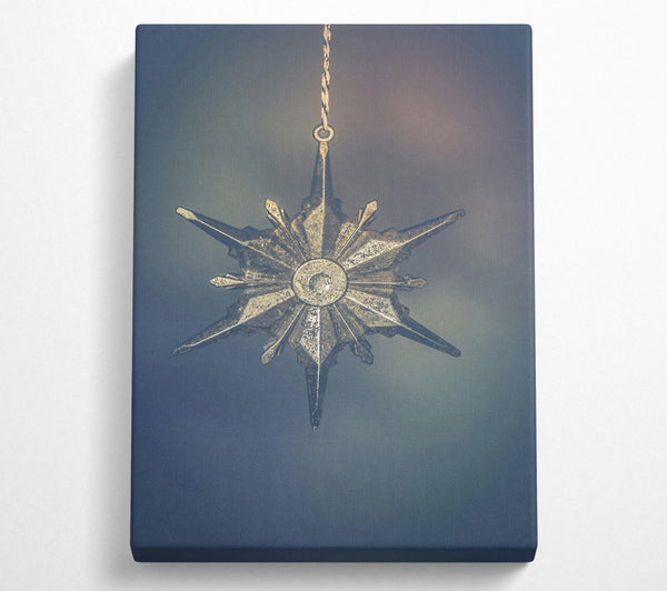  A Canvas Print of Silver Star Of Hope Canvas Wall Art