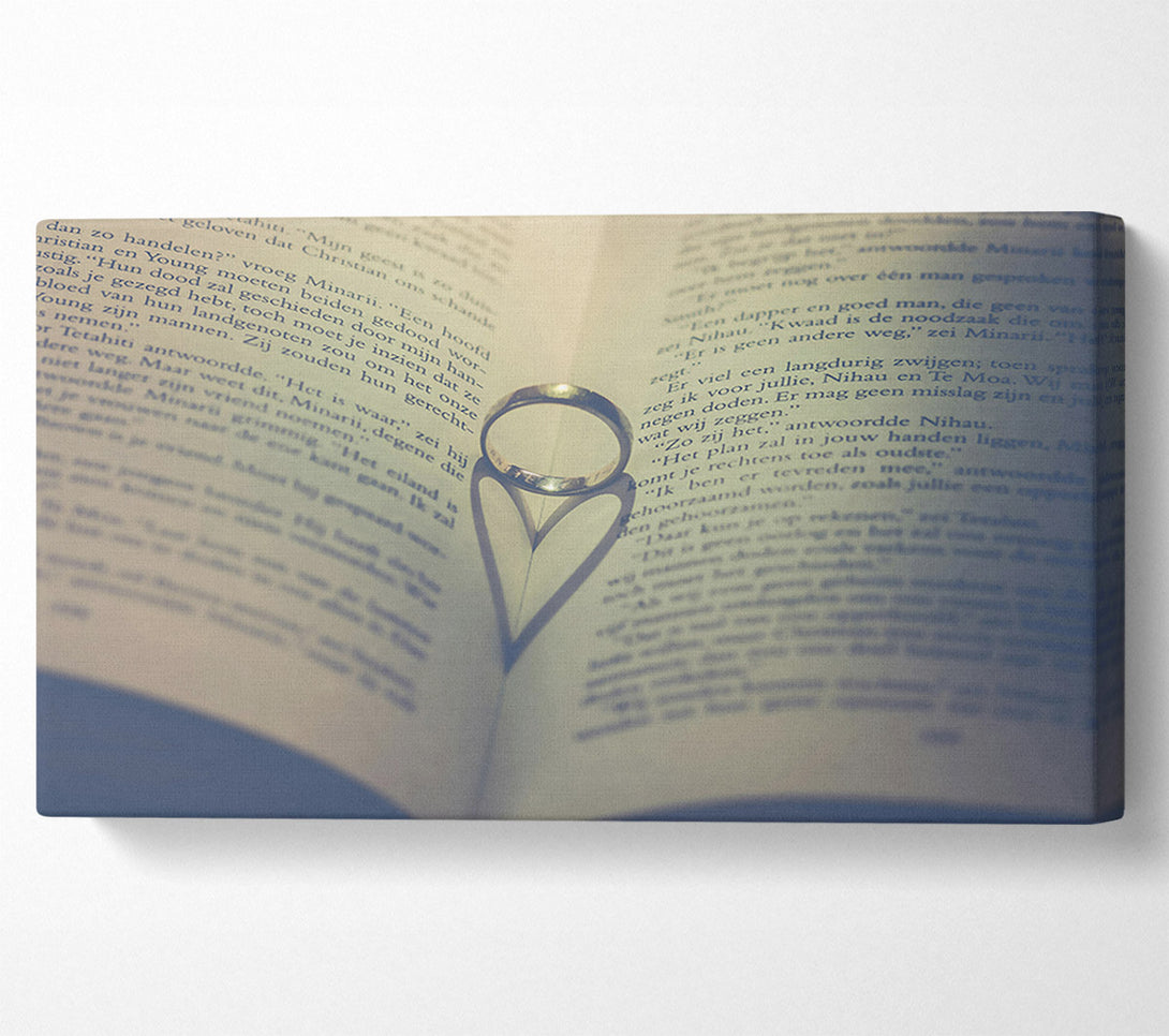  A Canvas Print of Golden Heart Promise Canvas Art