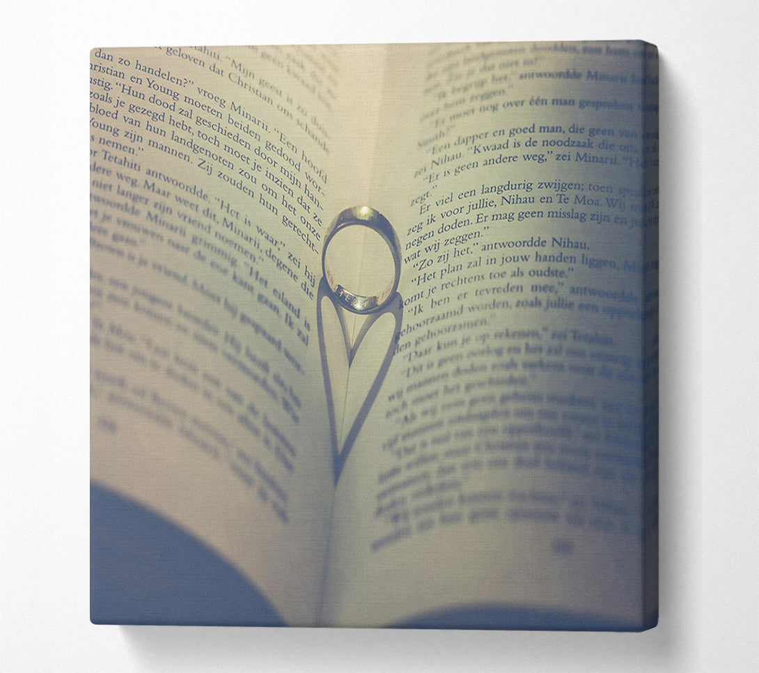  A Canvas Print of Golden Heart Promise Canvas Art