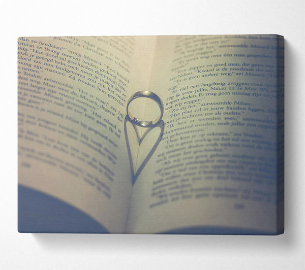  A Canvas Print of Golden Heart Promise Canvas Art