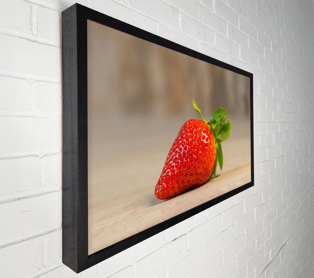  A Canvas Print of Red, Ripe Strawberry Canvas Wall Art