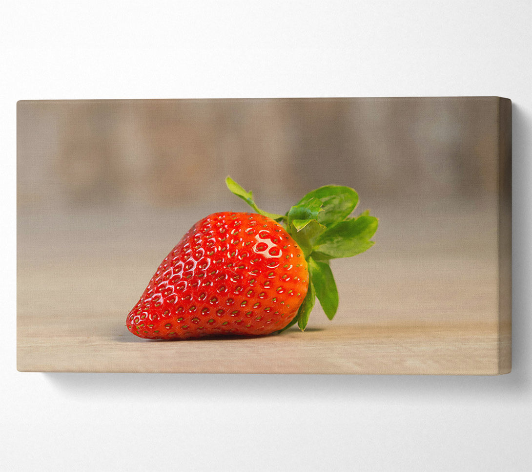  A Canvas Print of Red, Ripe Strawberry Canvas Wall Art