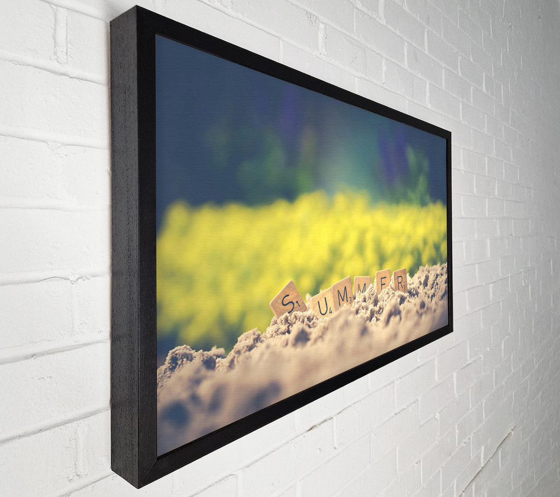  A Canvas Print of Golden Summer Sand Canvas Art