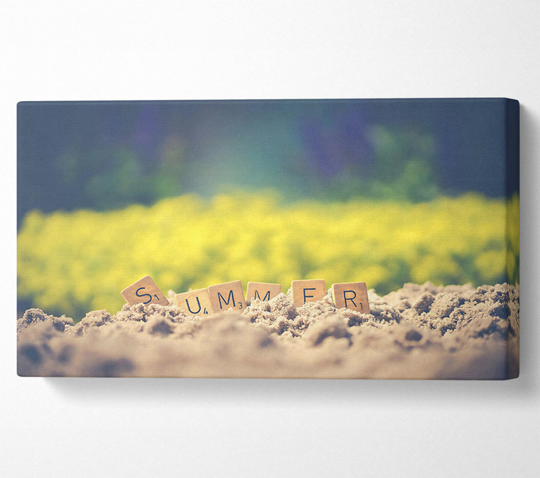  A Canvas Print of Golden Summer Sand Canvas Art
