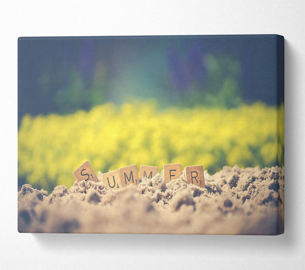 A Canvas Print of Golden Summer Sand Canvas Art