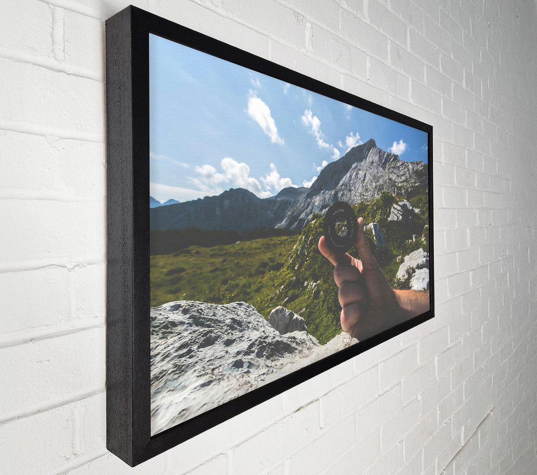  A Canvas Print of Black Lens Mountain View Canvas Wall Art
