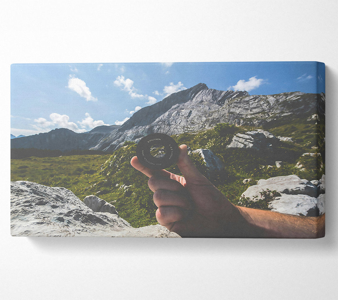 A Canvas Print of Black Lens Mountain View Canvas Wall Art