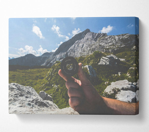  A Canvas Print of Black Lens Mountain View Canvas Wall Art