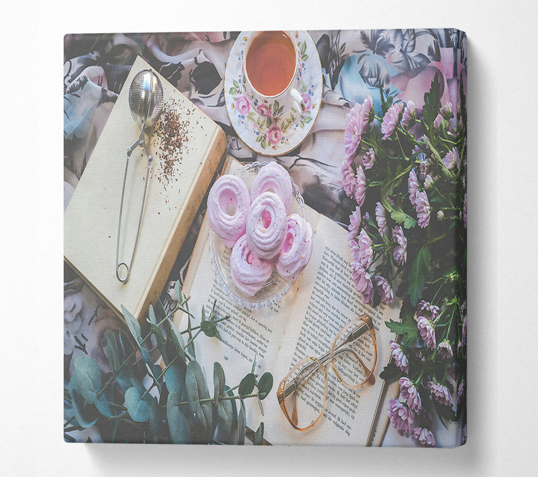  A Canvas Print of Pink Afternoon Tea Canvas Art