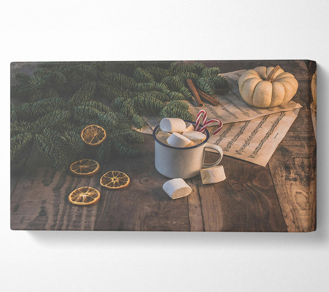  A Canvas Print of Brown Cocoa Comfort Canvas Wall Art