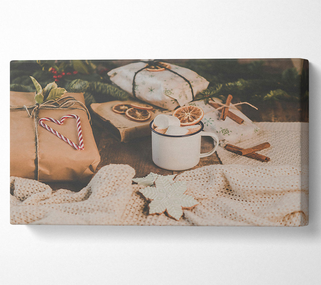  A Canvas Print of Warm White Winter Canvas Art