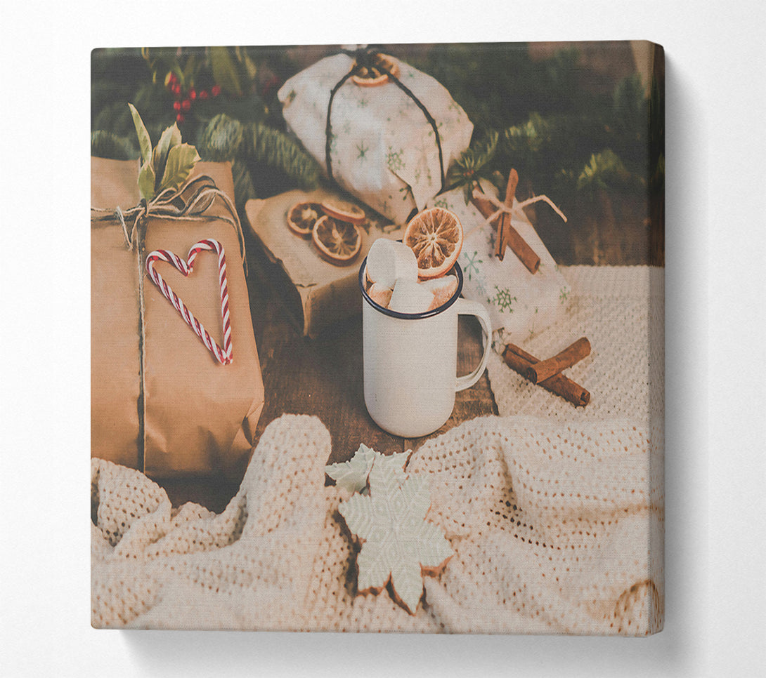  A Canvas Print of Warm White Winter Canvas Art