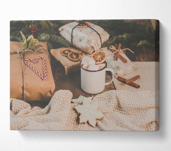  A Canvas Print of Warm White Winter Canvas Art