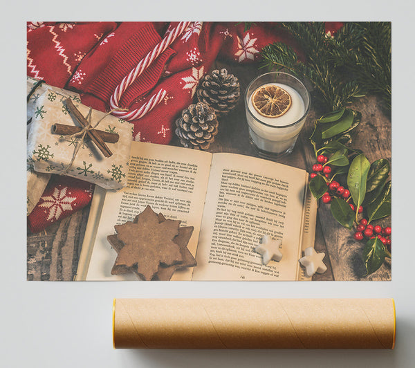 Red Christmas Comfort Giclee Print
