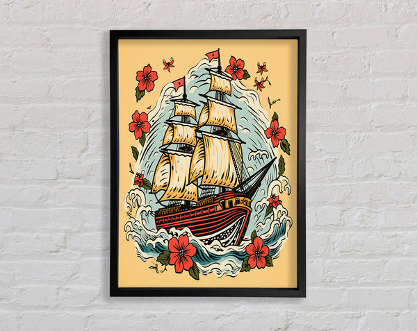 Sailing Out To Sea Framed Print
