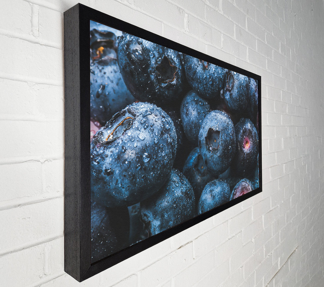  A Canvas Print of Indigo Blueberry Drops Canvas Print