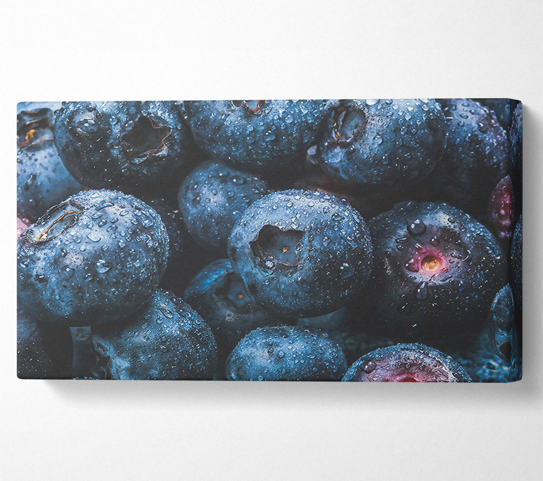  A Canvas Print of Indigo Blueberry Drops Canvas Print