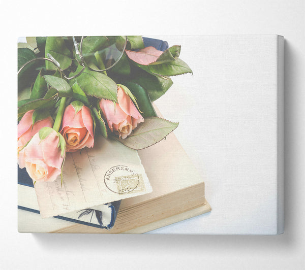  A Canvas Print of Pale Pink Nostalgia Canvas Art