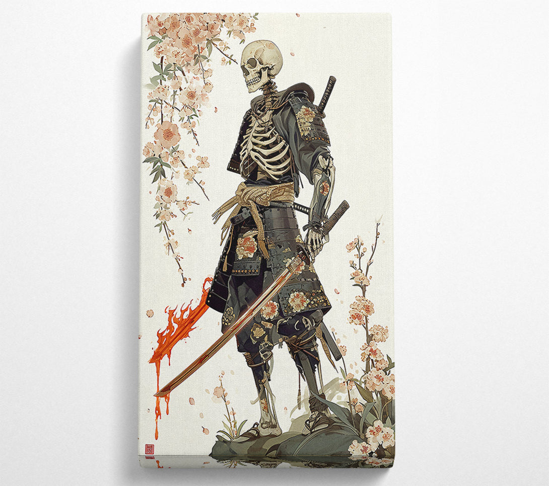  A Canvas Print of Samurai Skeleton Canvas Print