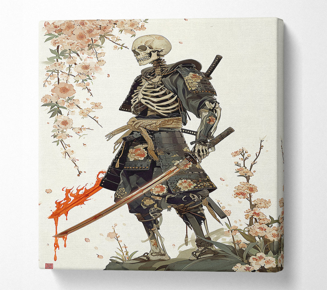  A Canvas Print of Samurai Skeleton Canvas Print