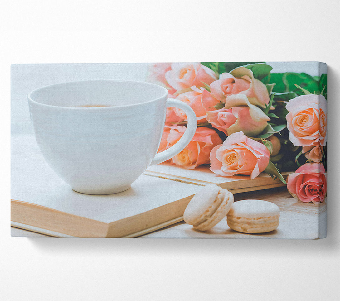  A Canvas Print of Peachy Morning Tea Canvas Art