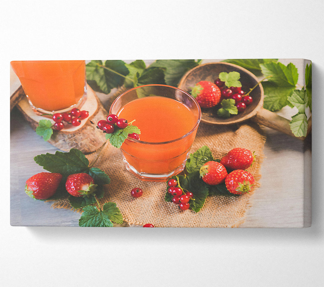  A Canvas Print of Orange Summer Sips Canvas Wall Art