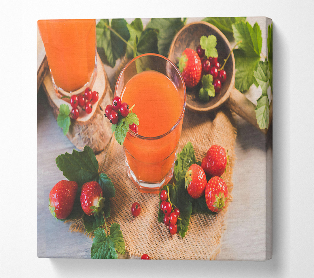  A Canvas Print of Orange Summer Sips Canvas Wall Art