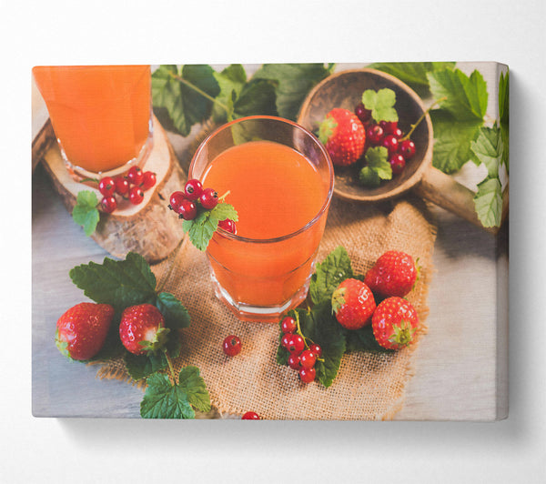  A Canvas Print of Orange Summer Sips Canvas Wall Art