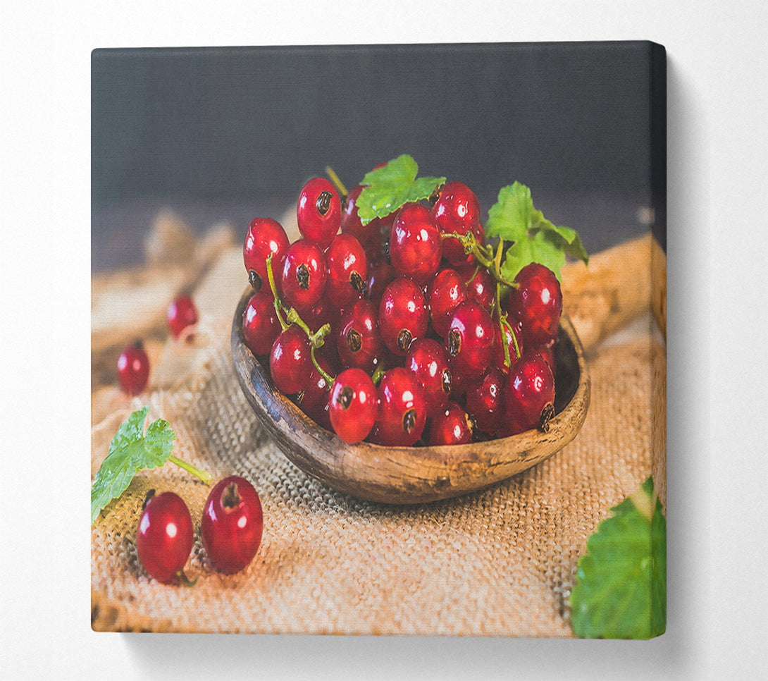  A Canvas Print of Crimson Currant Delight Canvas Art