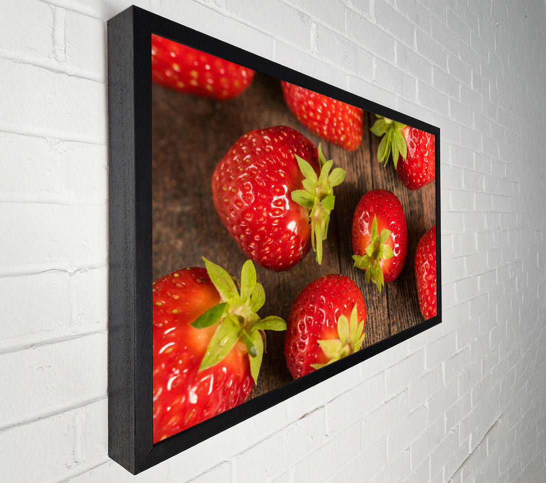  A Canvas Print of Crimson Strawberry Delight Canvas Print