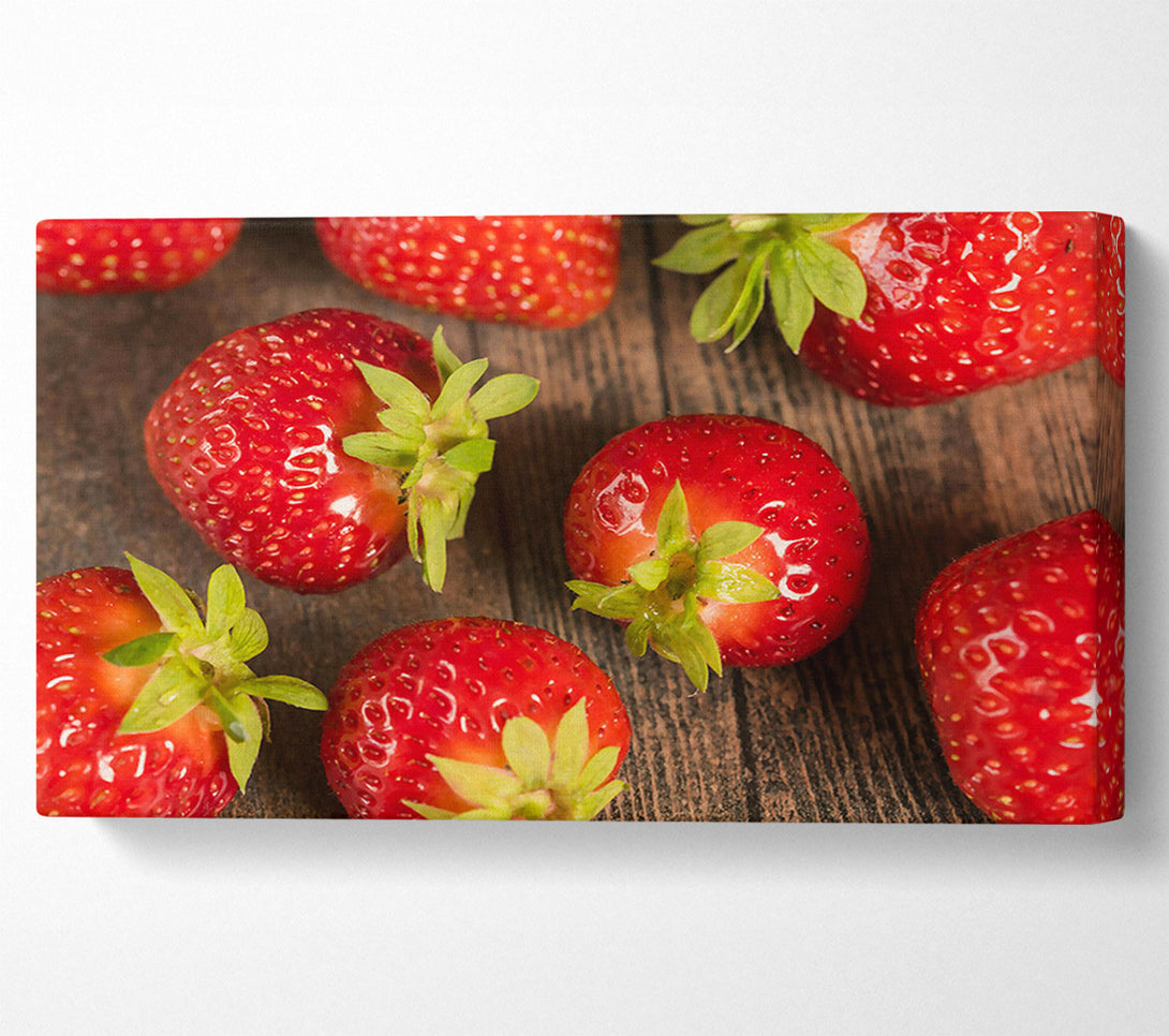  A Canvas Print of Crimson Strawberry Delight Canvas Print
