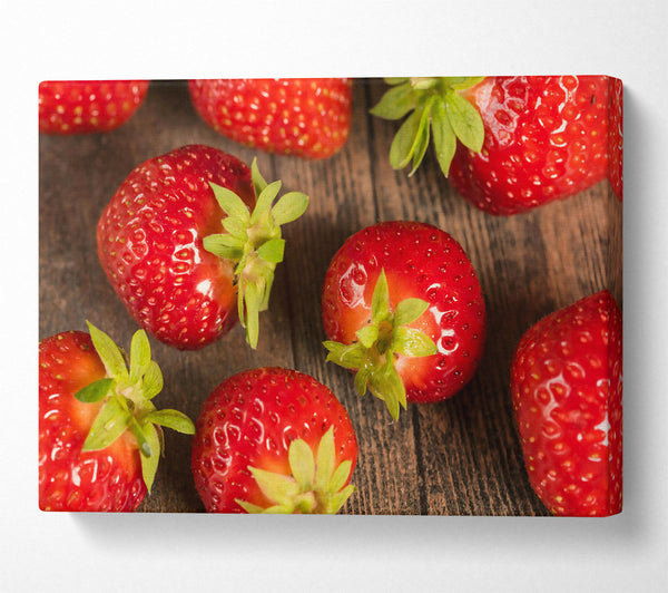  A Canvas Print of Crimson Strawberry Delight Canvas Print