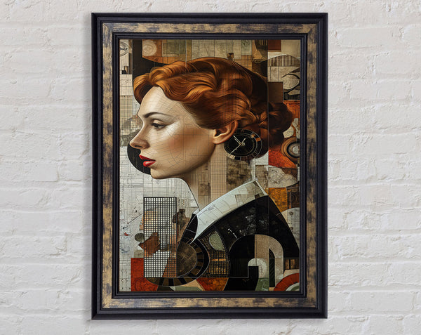 Scapbook Woman Framed Print