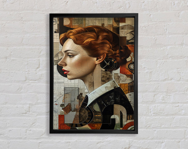 Scapbook Woman Framed Print