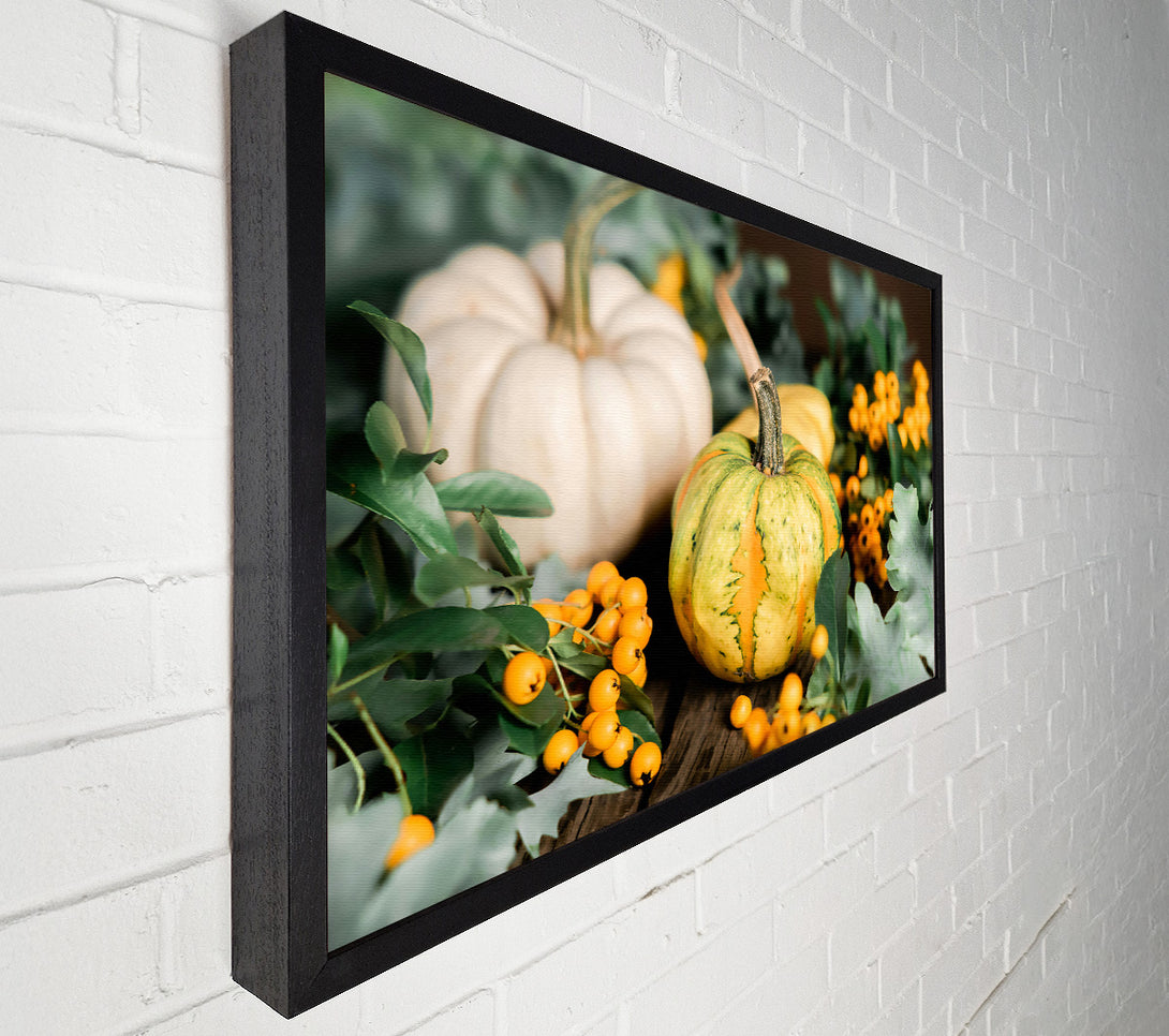  A Canvas Print of Golden Autumn Still Life Canvas Wall Art