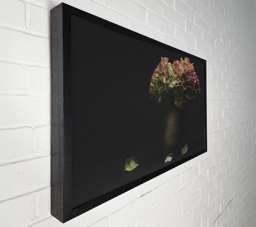  A Canvas Print of Pink Hydrangea Still Life Canvas Print