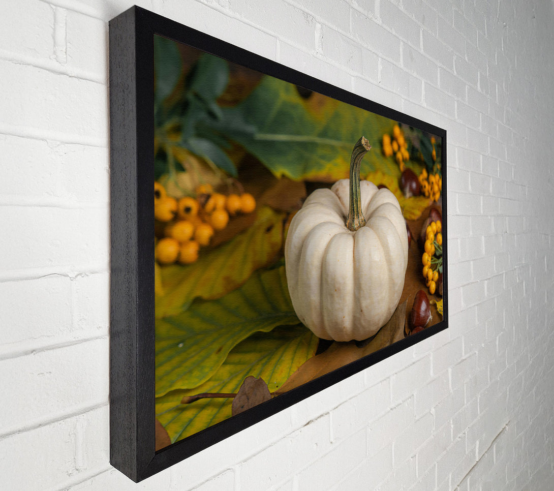  A Canvas Print of Creamy Fall Pumpkin Canvas Print
