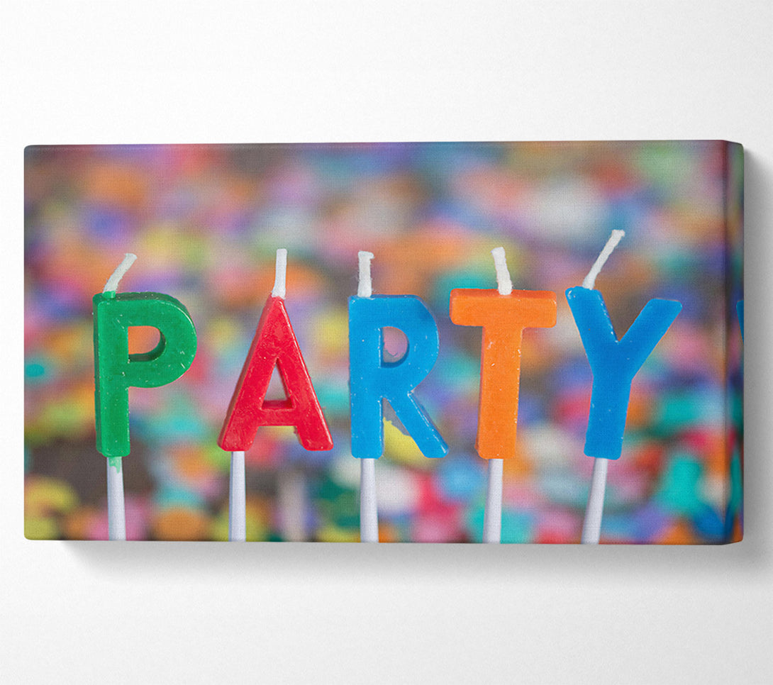  A Canvas Print of Blue Party Time Canvas Art