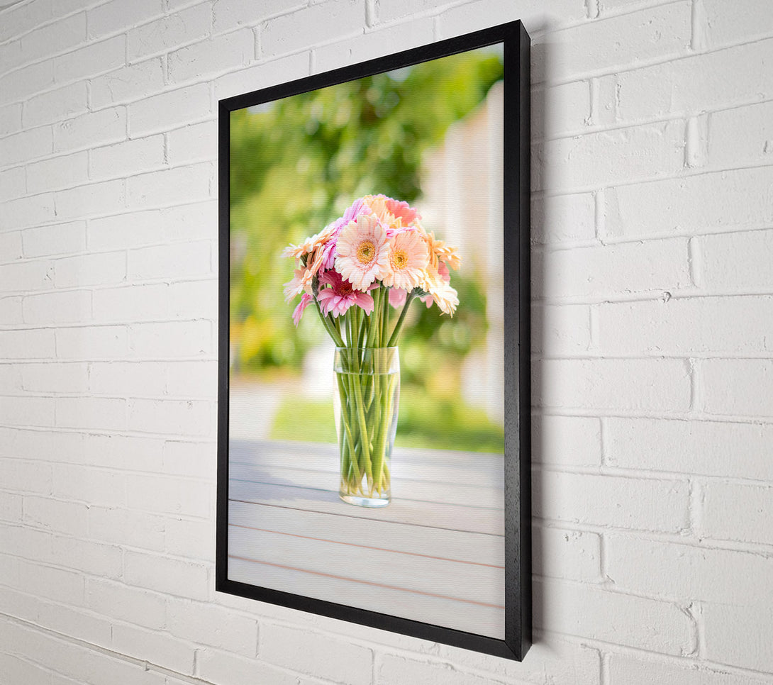  A Canvas Print of Peachy Pink Bouquet Canvas Wall Art