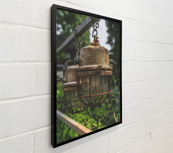 Rusty Grey Cage Lights