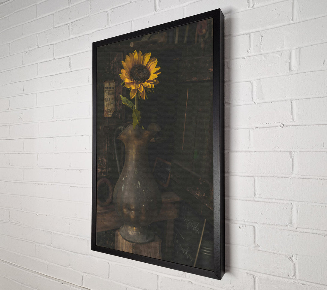  A Canvas Print of Golden Sun In A Jar Canvas Art