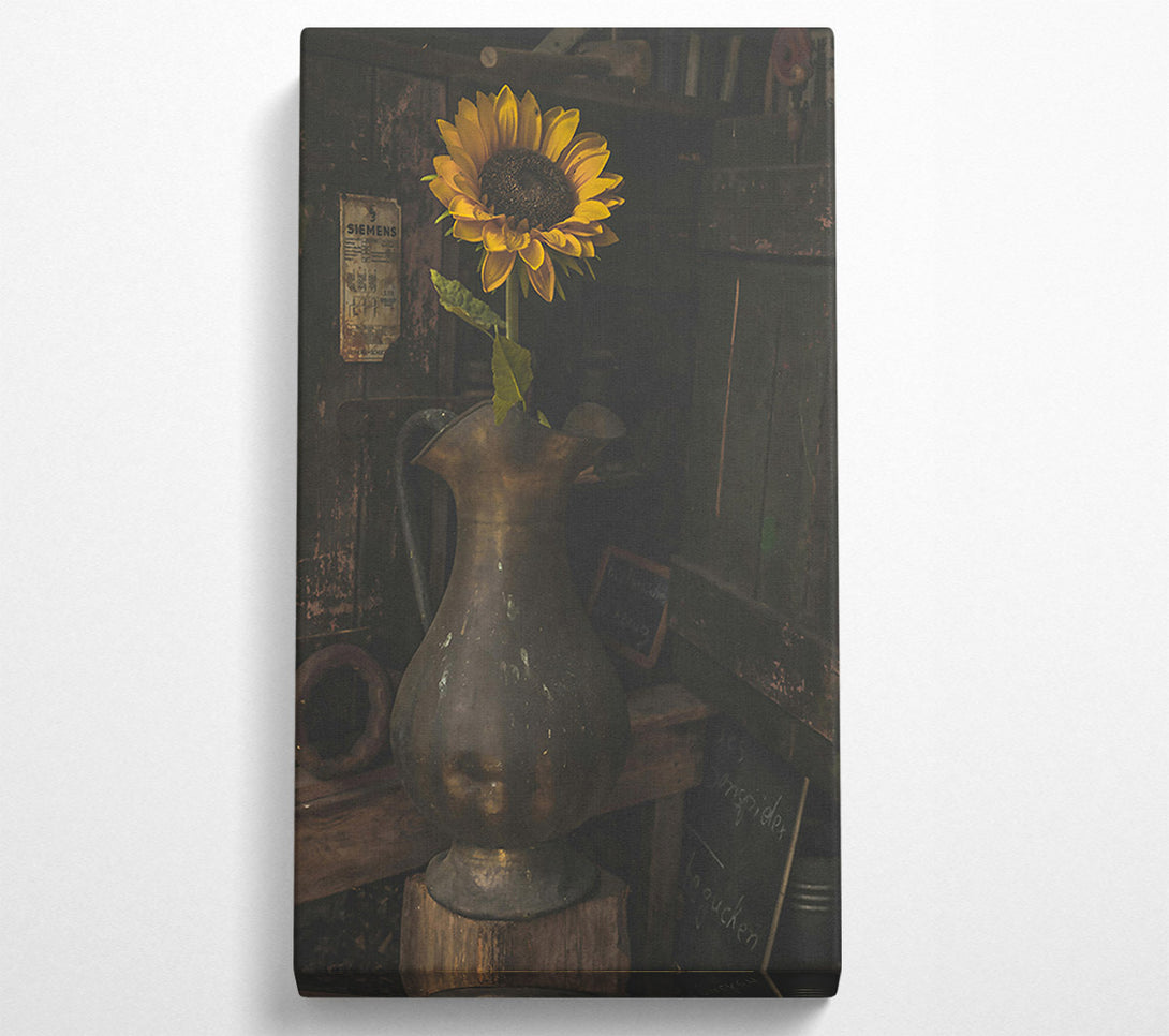  A Canvas Print of Golden Sun In A Jar Canvas Art