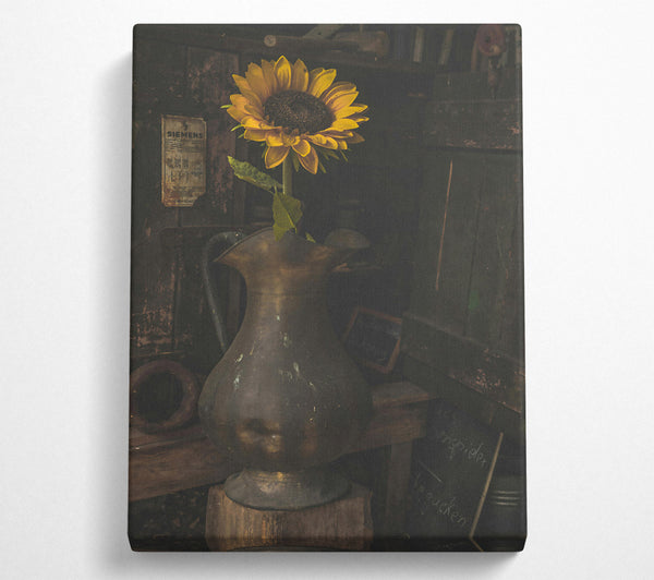  A Canvas Print of Golden Sun In A Jar Canvas Art