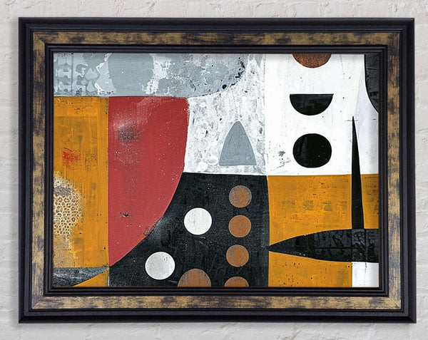 Shapes And Tears Framed Print
