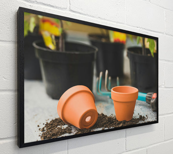Orange Clay Pots