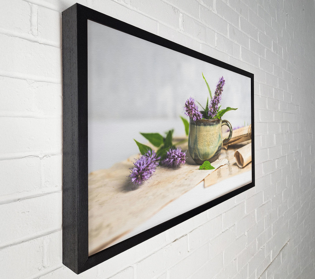  A Canvas Print of Pale Green Lavender Song Canvas Print