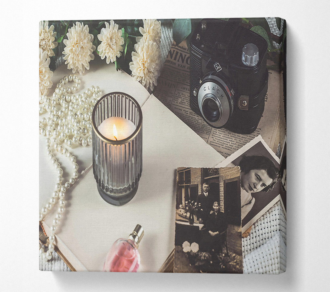  A Canvas Print of Golden Light Memories Canvas Wall Art