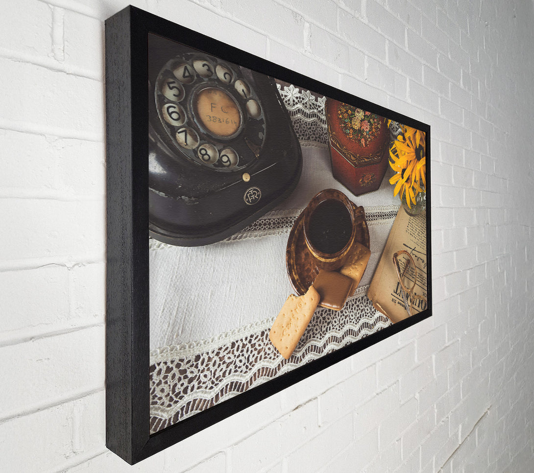  A Canvas Print of Brown Lace And Coffee Canvas Art