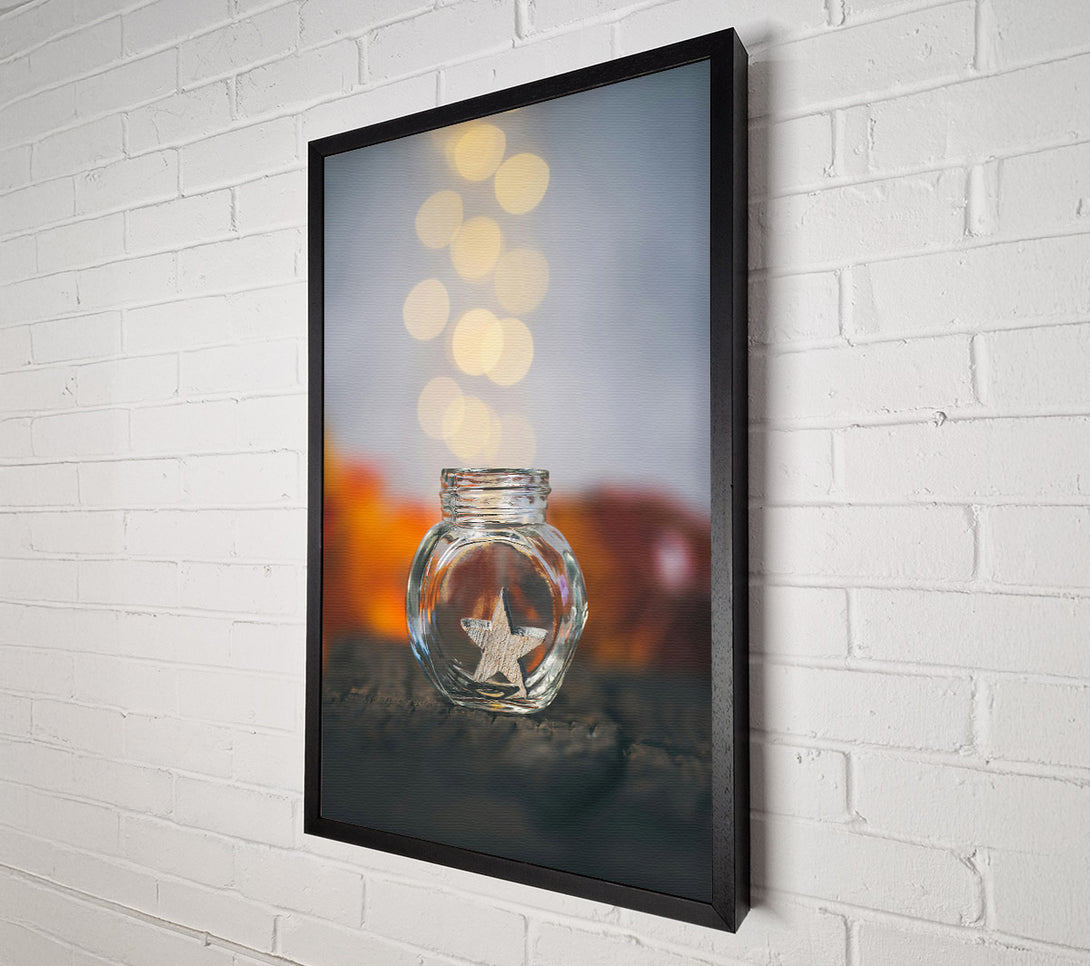  A Canvas Print of Golden Star Jar Canvas Print